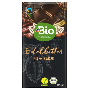 Jemná horká čokoláda Edelbitter 90 % Kakao, 100 g